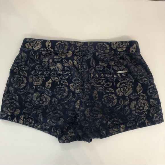 Abercrombie & Fitch Blue Corduroy Floral Shorts - Picture 3 of 5